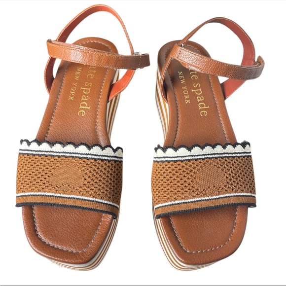 kate spade Shoes - Kate Spade Brown and Black Platform Sandals